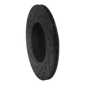 Nissan NX Brake Rotor (1) - Front Right - R1 Concepts - Drilled & Slotted - Black - `88-`06